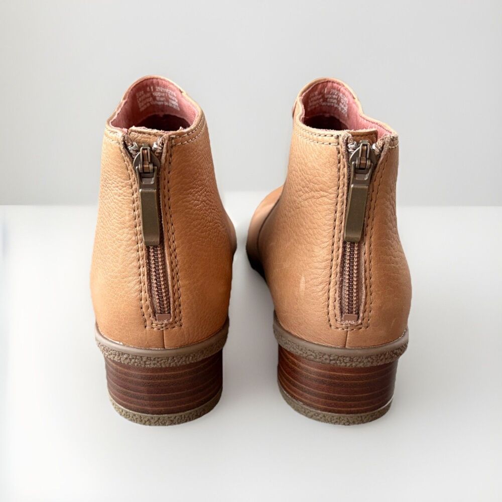 Dansko Becki Women's Waterproof Tan Leather Ankle Boots Booties Size 41 - Picture 4 of 10